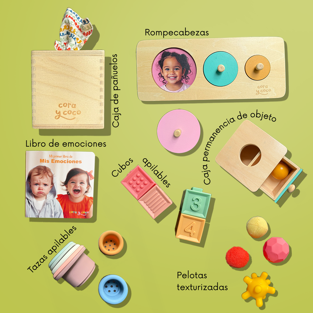 Kit 3: Descubrimientos Sensoriales (6 a 9 meses)