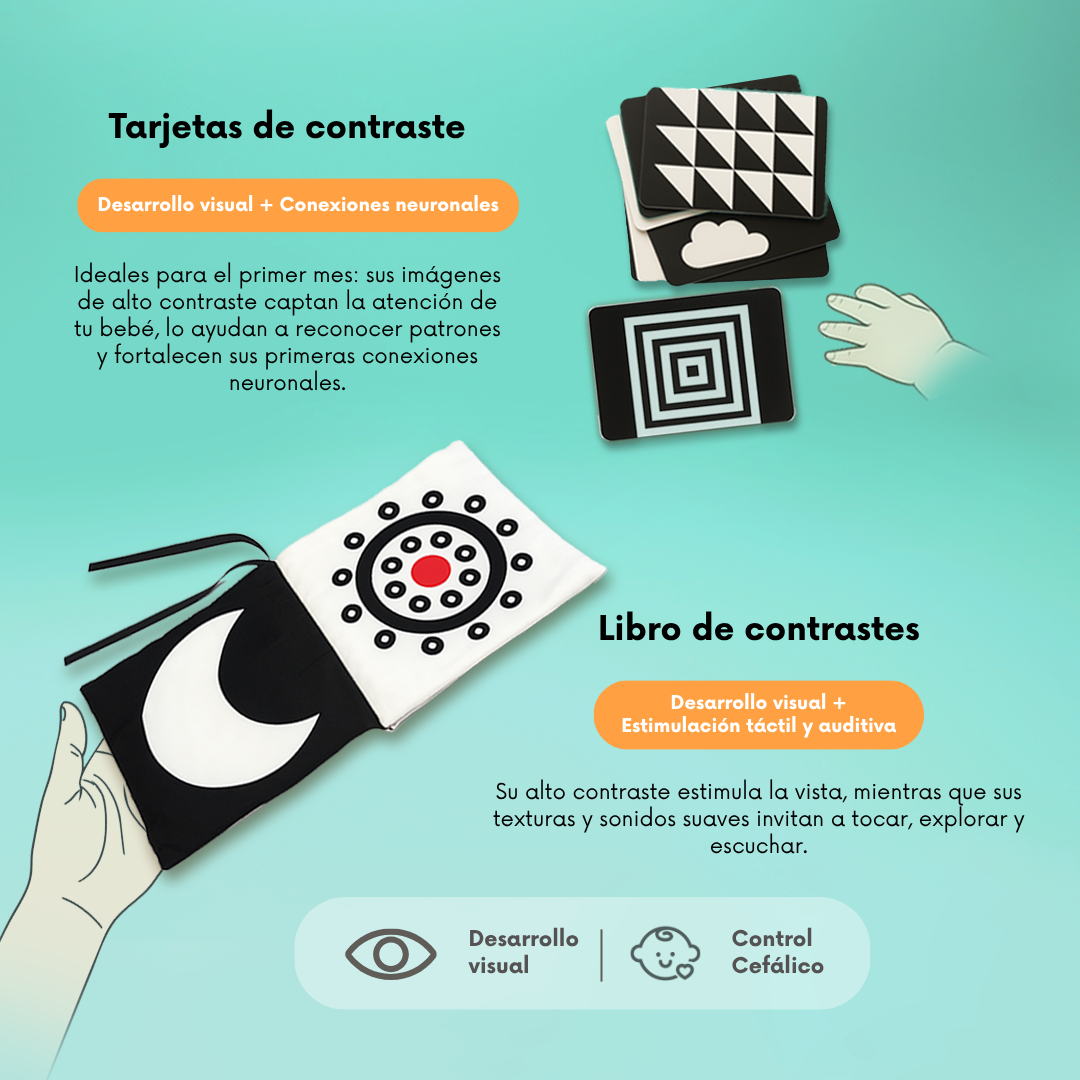 Kit 1: Sensaciones Iniciales (0 a 3 meses)