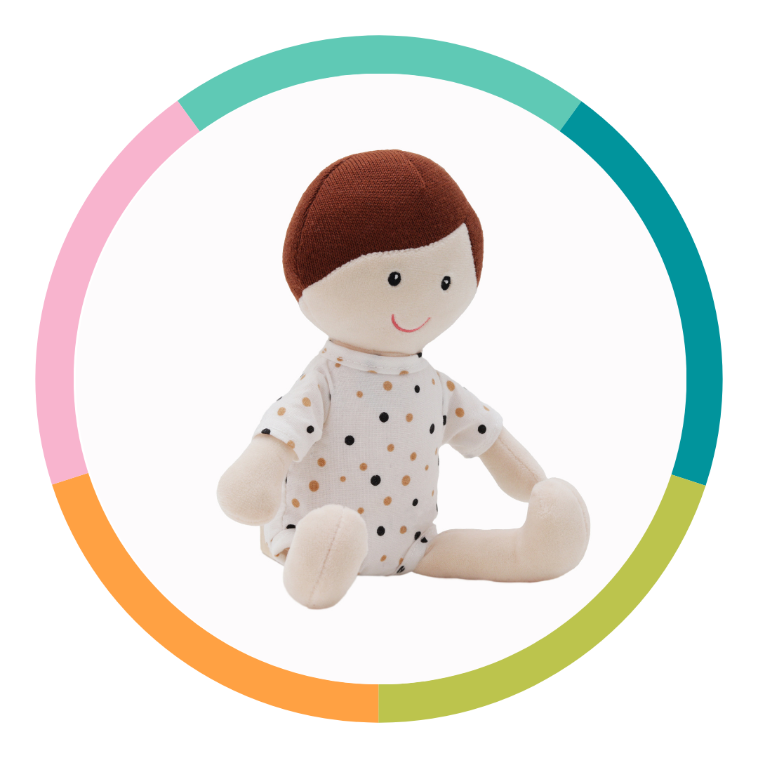 Gráfico decorativo con el número 4 en grande