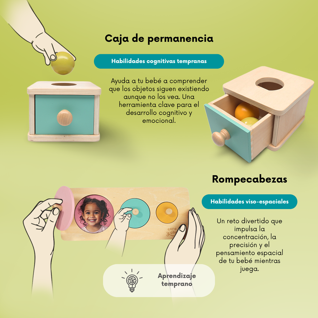 Kit 3: Descubrimientos Sensoriales (6 a 9 meses)