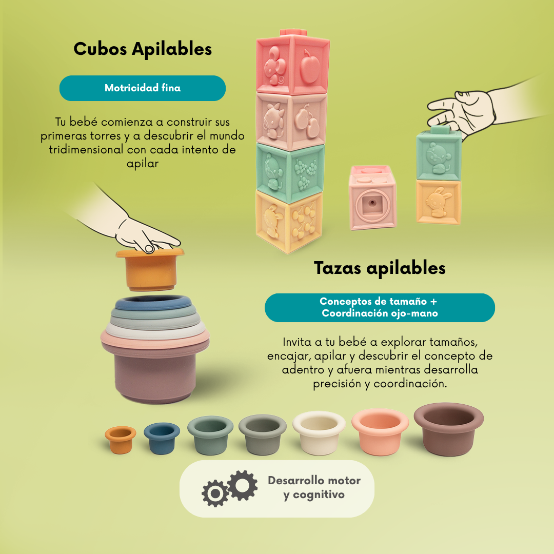 Kit 3: Descubrimientos Sensoriales (6 a 9 meses)