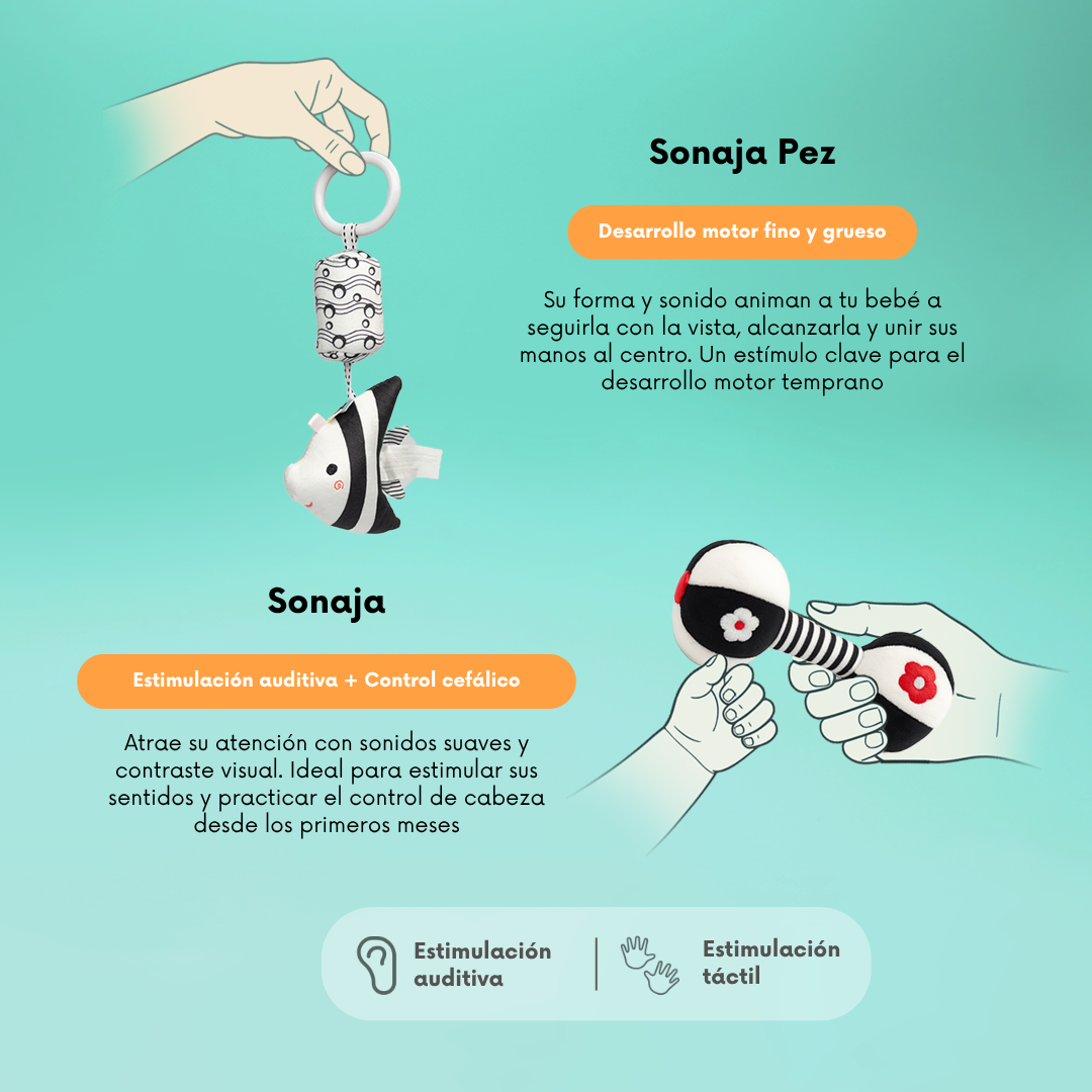 Kit 1: Sensaciones Iniciales (0 a 3 meses)