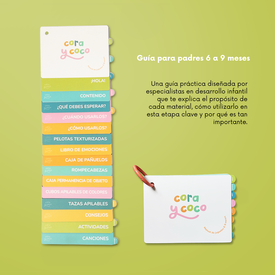 Kit 3: Descubrimientos Sensoriales (6 a 9 meses)