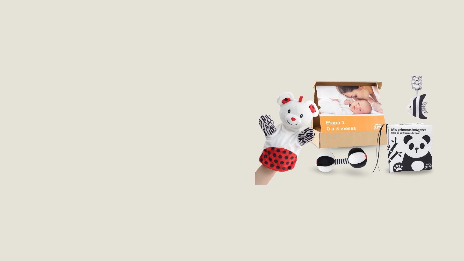 Fondo decorativo abstracto para la web de Cora y Coco