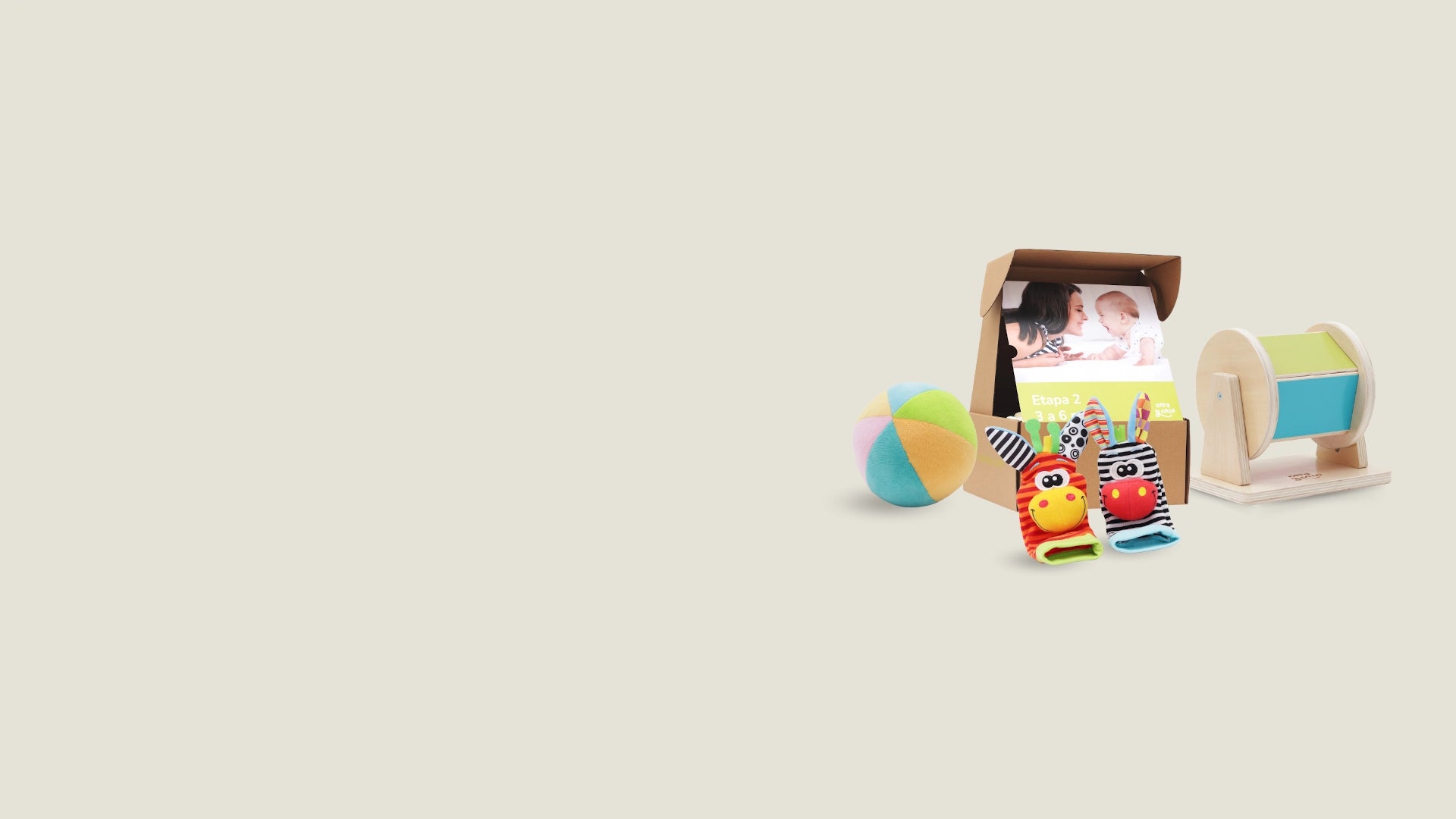 Fondo gráfico suave y abstracto usado en el sitio de Cora y Coco