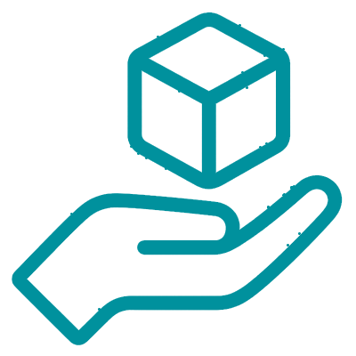 Ícono informativo sobre los materiales incluidos en el kit